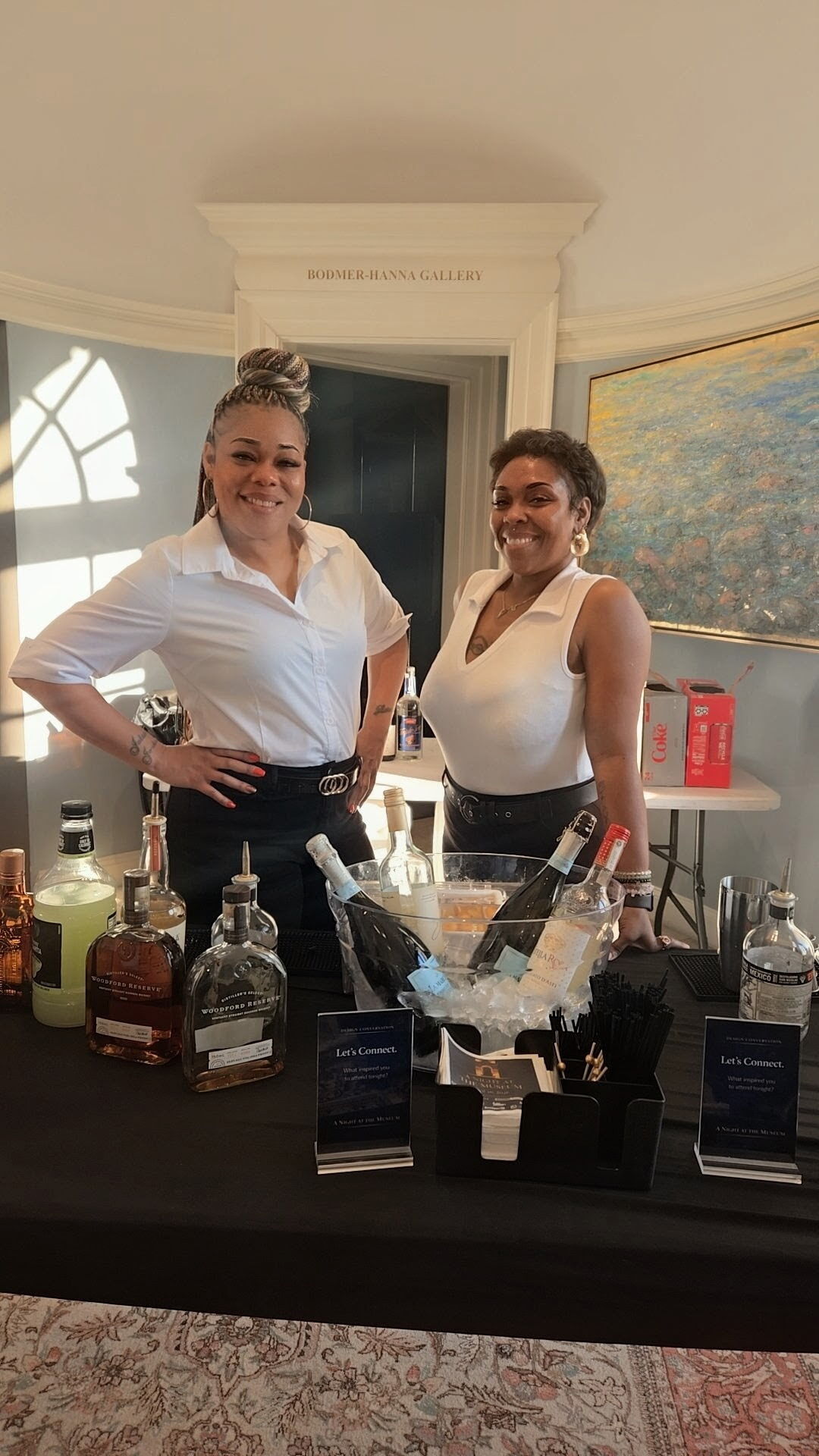 Bartending team at an event bar